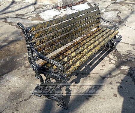 Скамейка чугунная «Пир».  �7